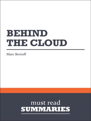 cover image of Behind the Cloud - Marc Benioff